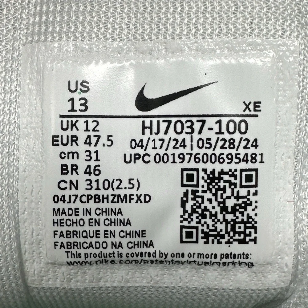 Nike Zoom Pegasus 41 Running Shoes Mens 13 White Red Eliud Kipchoge HJ7037-100